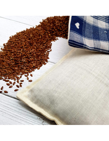 Détail de la flanelle de coton bio