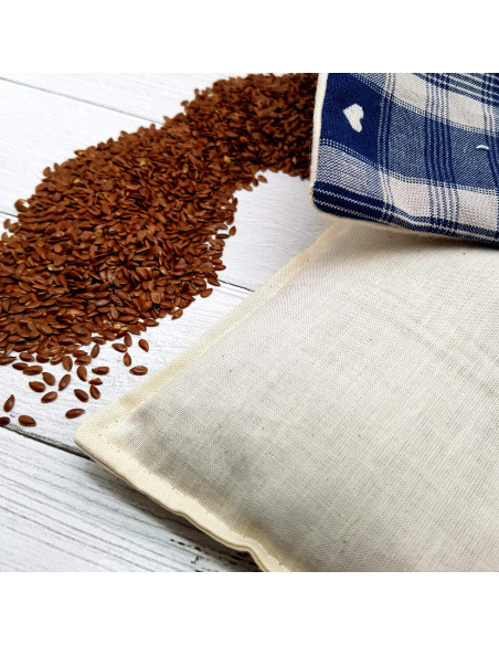 Détail de la flanelle de coton bio