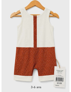 3-6 ans | Combishort rouille