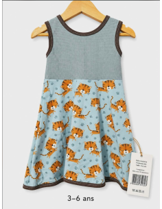 3-6 ans | Robe tigre