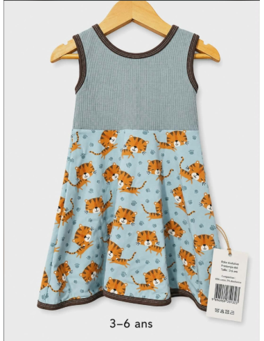 3-6 ans | Robe tigre
