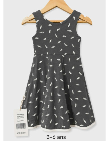 3-6 ans | Robe plumes