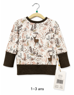 1-3 ans | Pull forêt